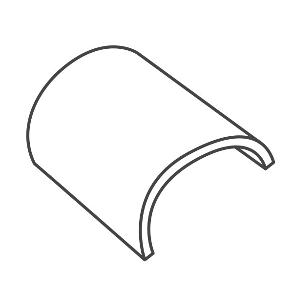 Half-Round-Non-Interlocking-Ridge